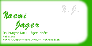 noemi jager business card