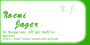 noemi jager business card